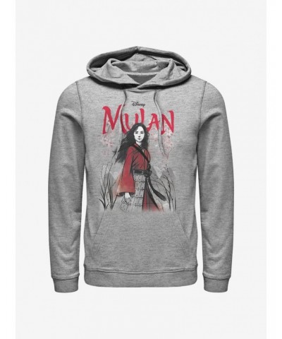 Disney Mulan Watercolor Mulan Title Hoodie $11.14 Hoodies