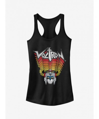 Voltron Robot Stripes Girls Tank Top $7.77 Tops