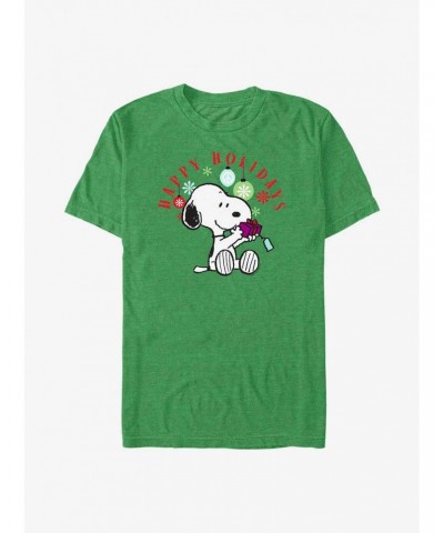 Peanuts Snoopy Happy Holidays T-Shirt $7.03 T-Shirts