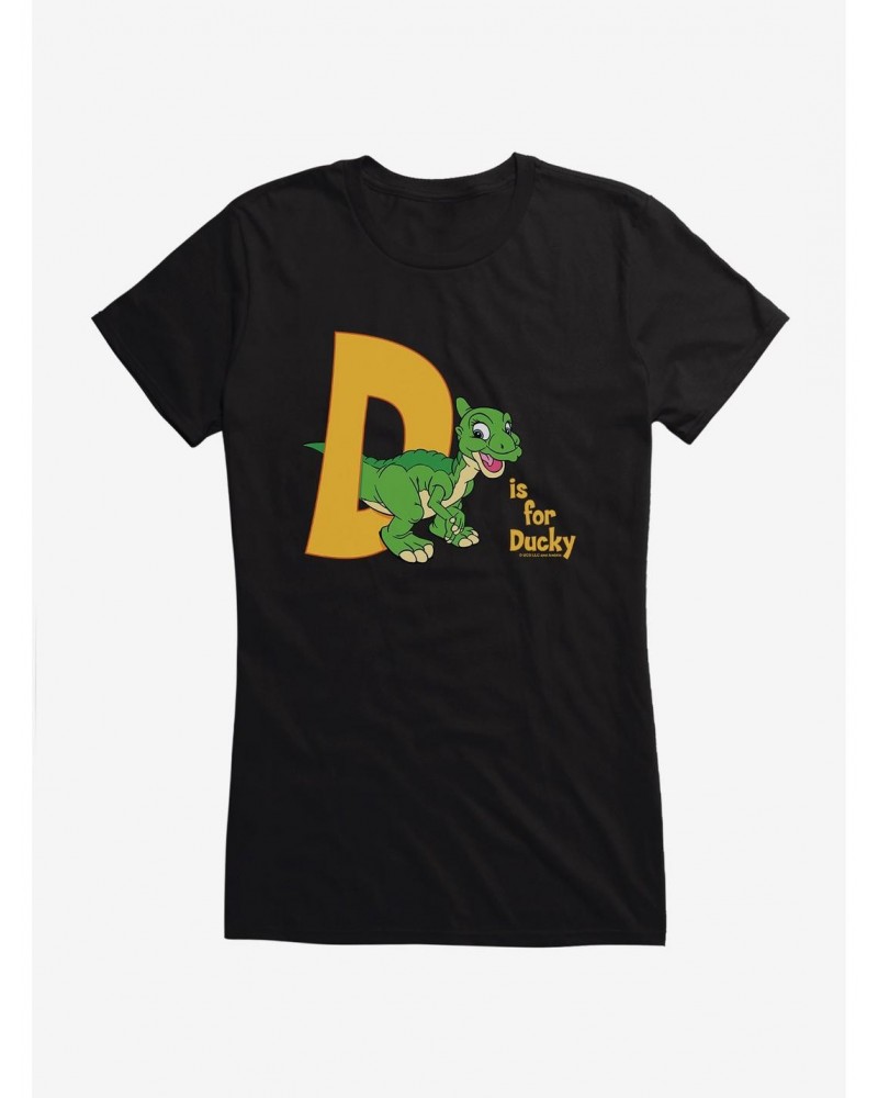 The Land Before Time D Is For Ducky Girls T-Shirt $8.96 T-Shirts