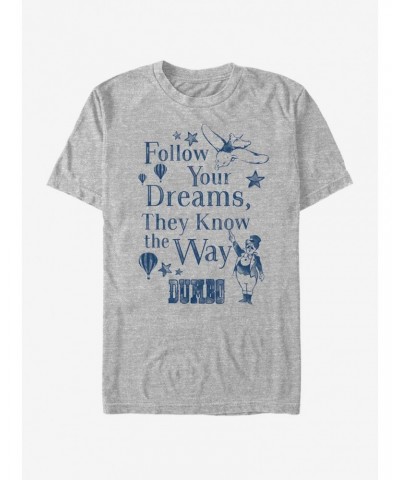 Disney Dumbo Follow Your Dreams T-Shirt $10.28 T-Shirts