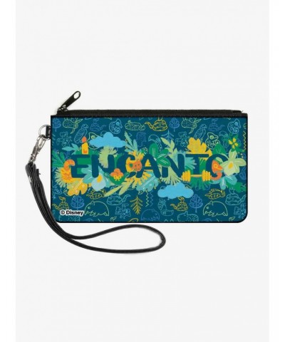 Disney Encanto Floral Logo Canvas Zip Clutch Wallet $8.57 Wallets