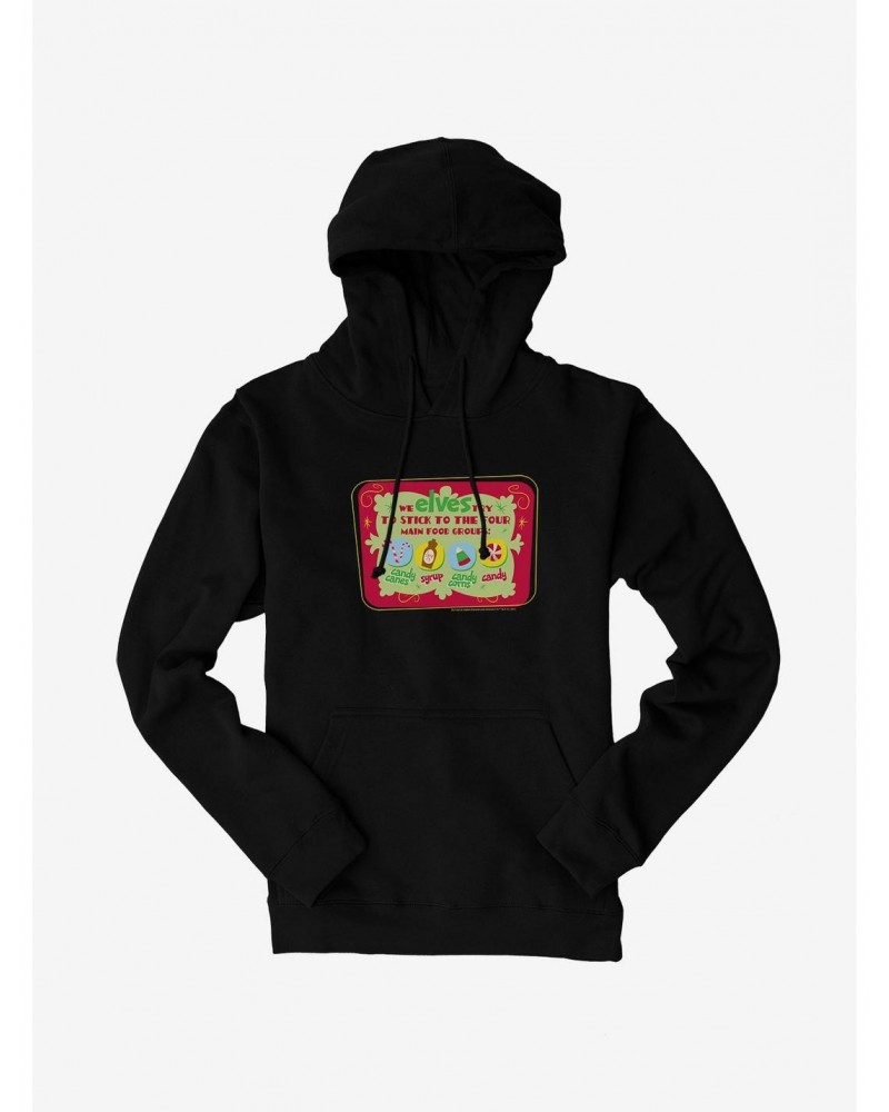 Elf Four Main Food Groups Art Hoodie $18.86 Hoodies