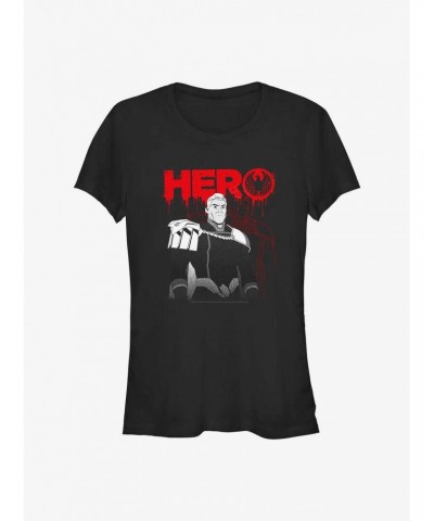 The Boys Homelander Villain Girls T-Shirt $7.44 T-Shirts