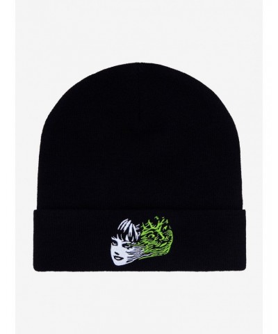 Junji Ito Split Face Embroidered Beanie $4.06 Beanies