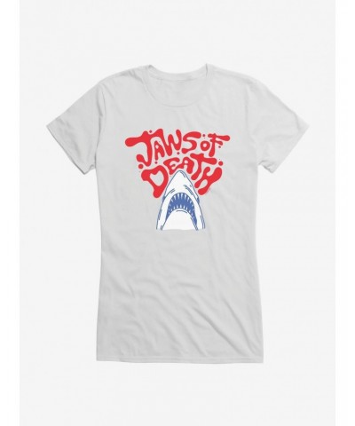 Jaws The Jaws Of Death Girls T-Shirt $8.76 T-Shirts