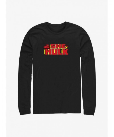 Marvel She Hulk Logo Long-Sleeve T-Shirt $7.90 T-Shirts