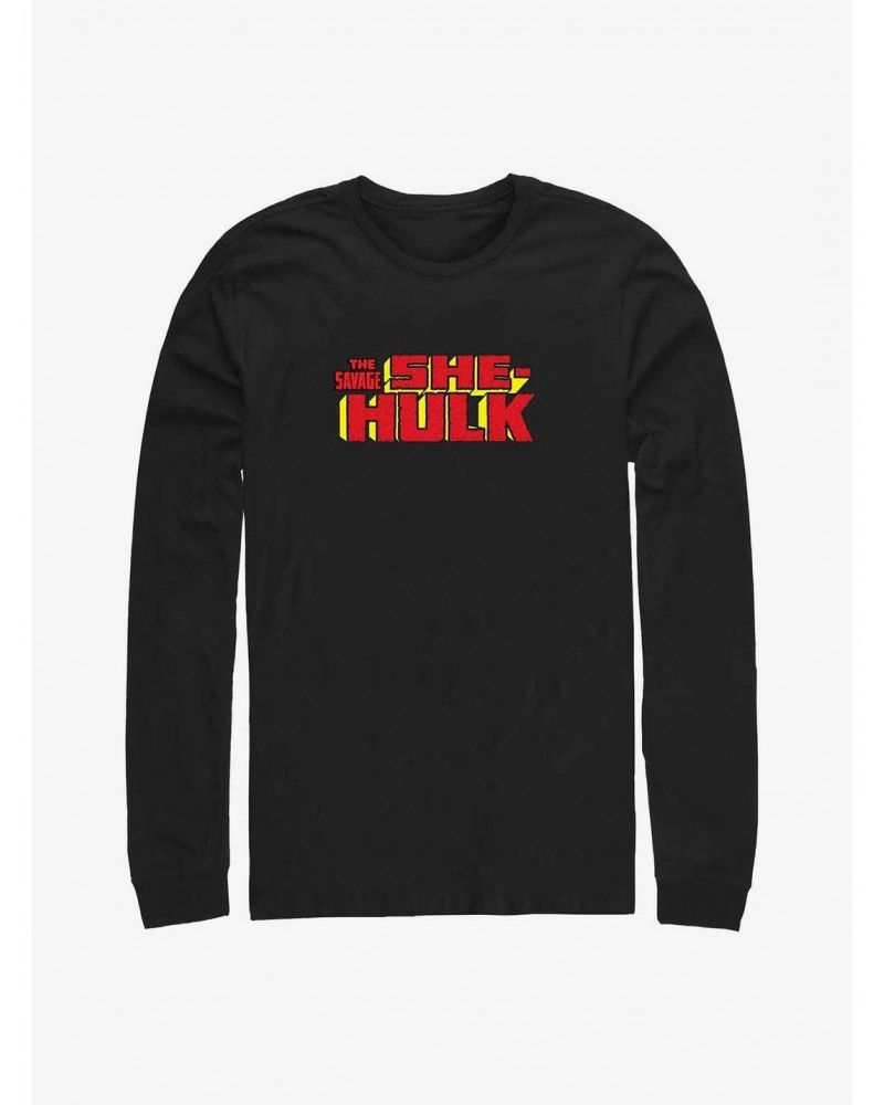 Marvel She Hulk Logo Long-Sleeve T-Shirt $7.90 T-Shirts