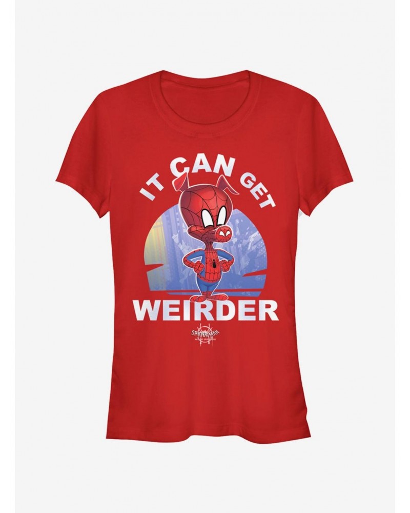 Marvel Spider-Man: Into The Spider-Verse It Can Get Weirder Spider-Ham Girls T-Shirt $6.63 T-Shirts