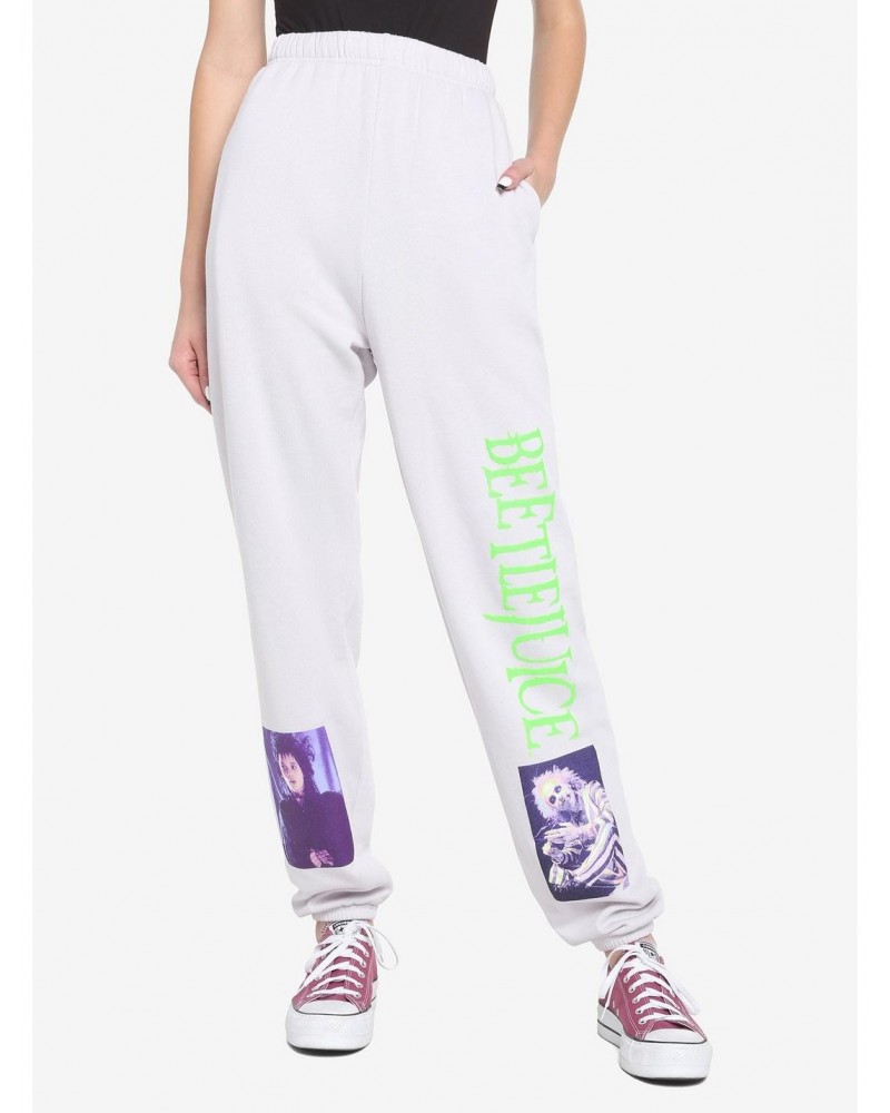 Beetlejuice Portraits Tie-Dye Girls Sweatpants $12.93 Sweatpants