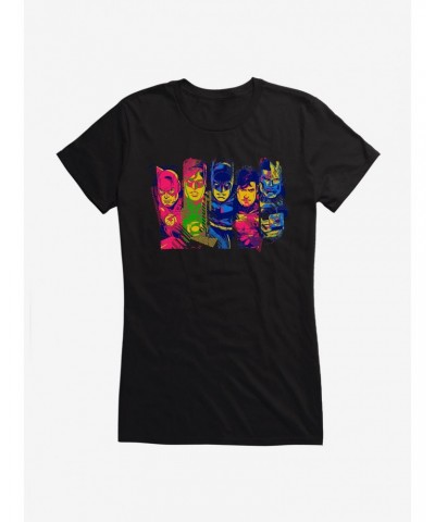 DC Comics Justice League Art Group Girls T-Shirt $9.96 T-Shirts