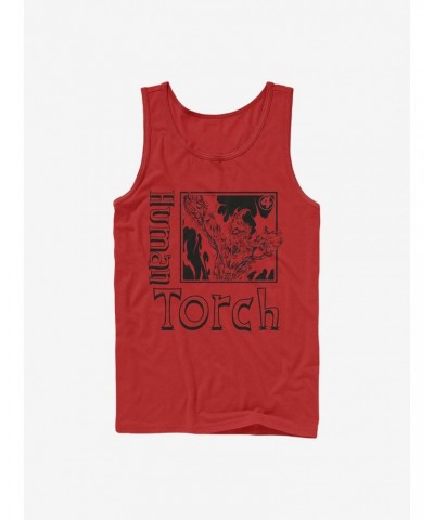 Marvel Fantastic Four Torch Pose Tank $8.96 Tanks