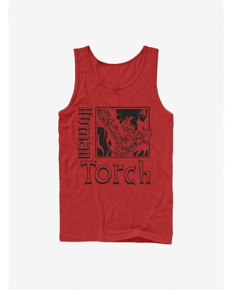 Marvel Fantastic Four Torch Pose Tank $8.96 Tanks