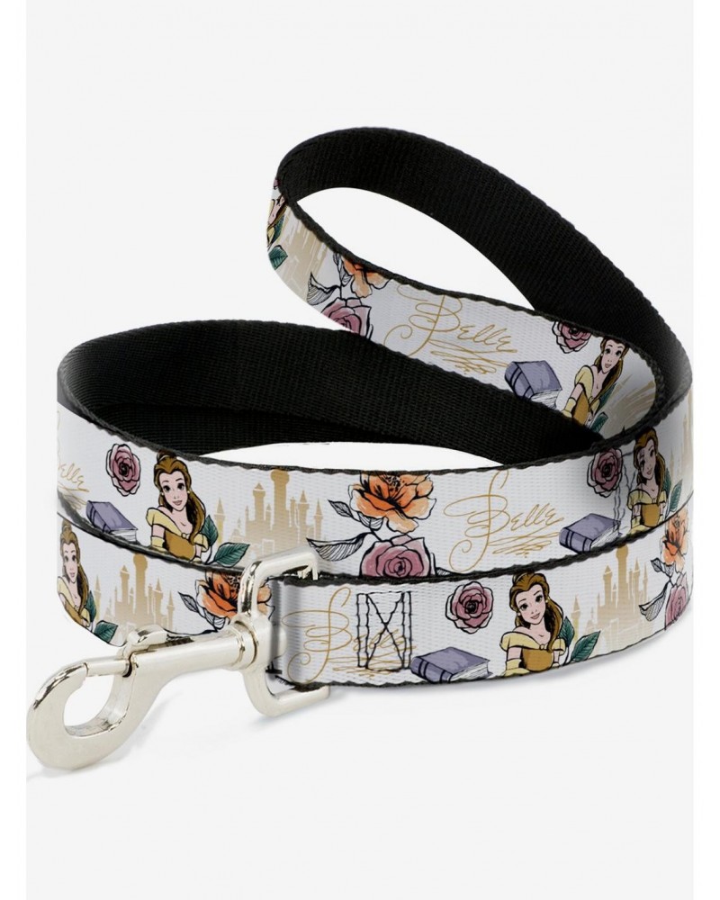 Disney Beauty And The Beast Belle Flowers Dog Leash $8.24 Leashes