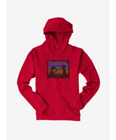 E.T. 40th Anniversary Where Are You From E.T And Elliott Silhouette Hoodie $20.65 Hoodies