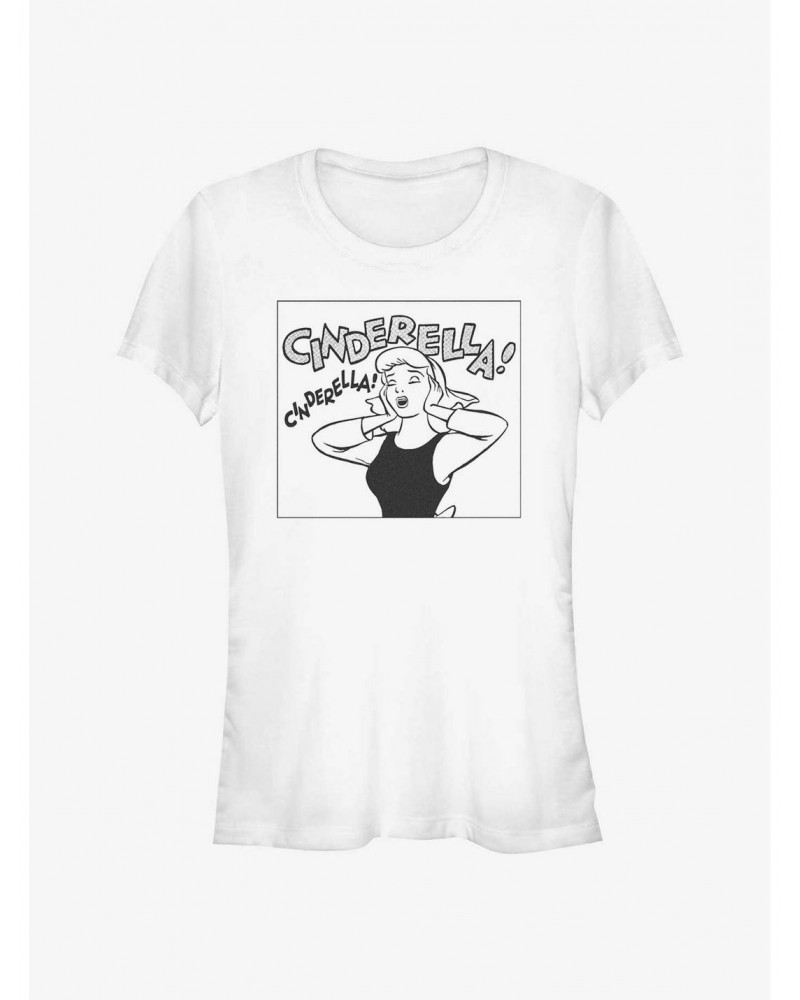 Disney Cinderella Comic Square Girls T-Shirt $8.22 T-Shirts