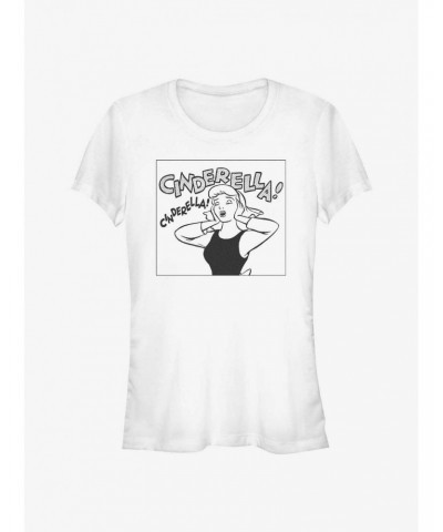 Disney Cinderella Comic Square Girls T-Shirt $8.22 T-Shirts