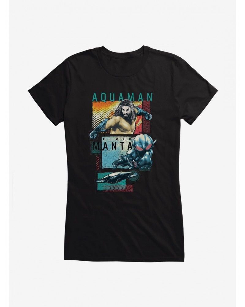 DC Comics Aquaman Black Manta Girls T-Shirt $9.96 T-Shirts