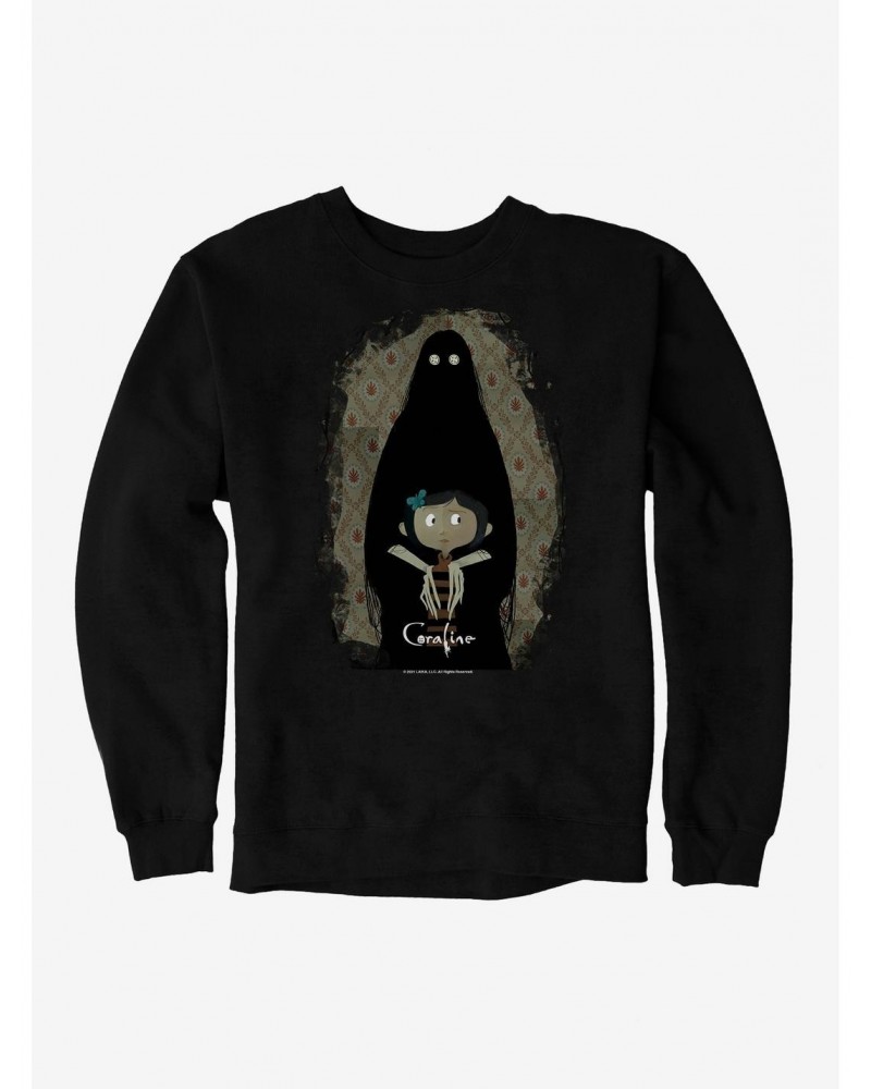 Coraline The Other Mother Shadow Sweatshirt $11.44 Sweatshirts