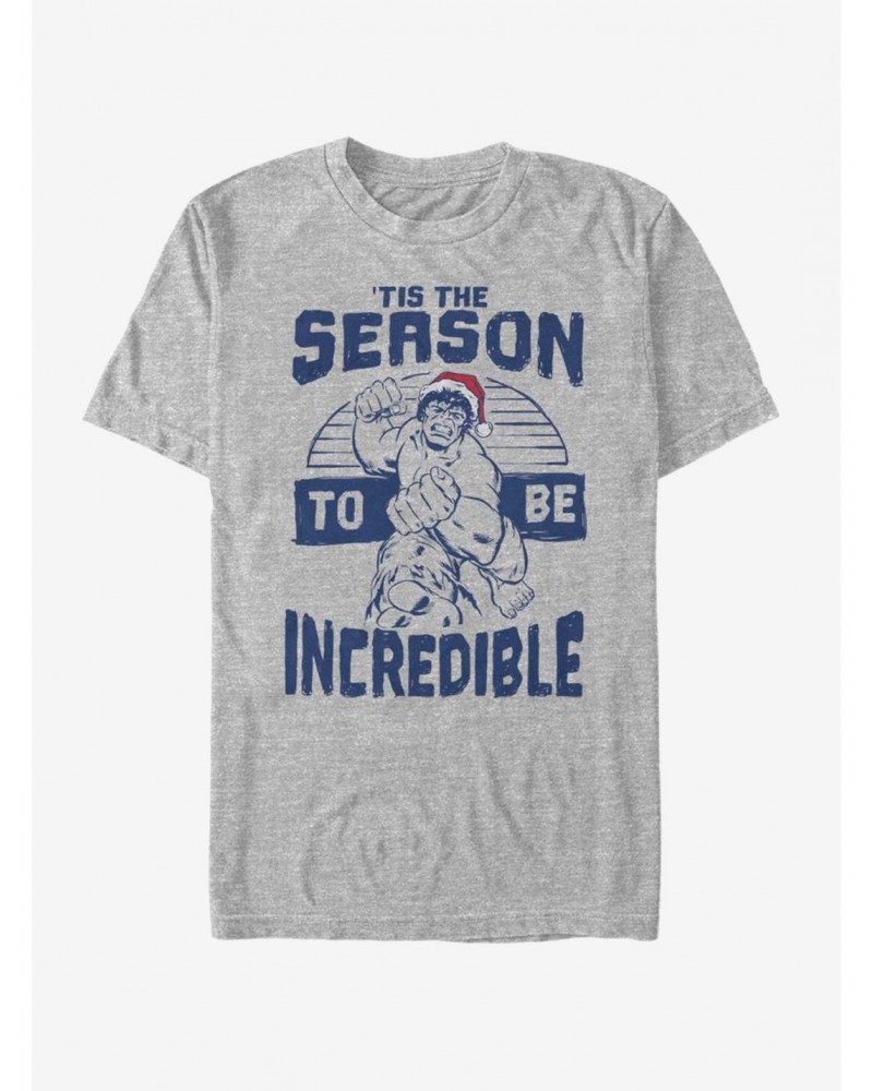 Marvel Hulk Incredible Season Holiday T-Shirt $6.69 T-Shirts