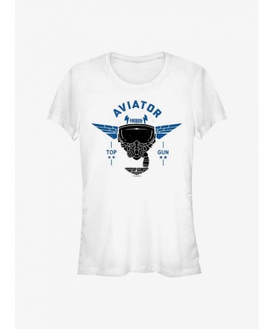 Top Gun Maverick Fanboy Aviator Girls T-Shirt $5.34 T-Shirts