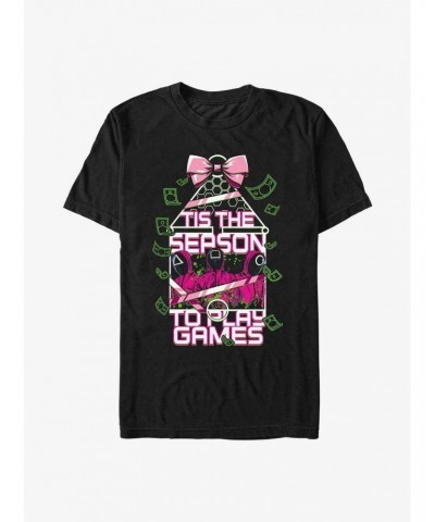 Squid Game Tis The Season To Play Games T-Shirt $5.59 T-Shirts