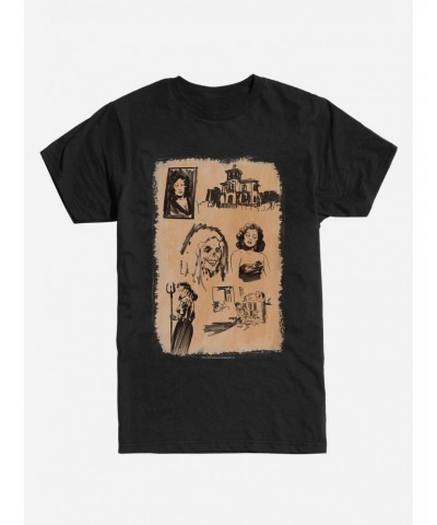 Chilling Adventures Of Sabrina Horror Sketches T-Shirt $11.47 T-Shirts