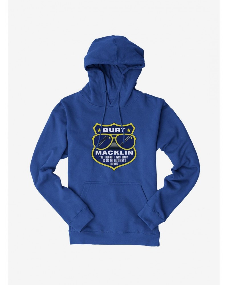 Parks And Recreation Burt Macklin Badge Hoodie $11.94 Hoodies