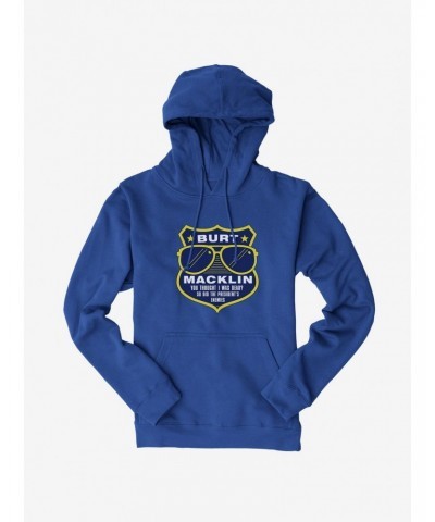 Parks And Recreation Burt Macklin Badge Hoodie $11.94 Hoodies