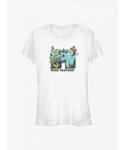 MTV Butterflies Logo Girls T-Shirt $9.16 T-Shirts