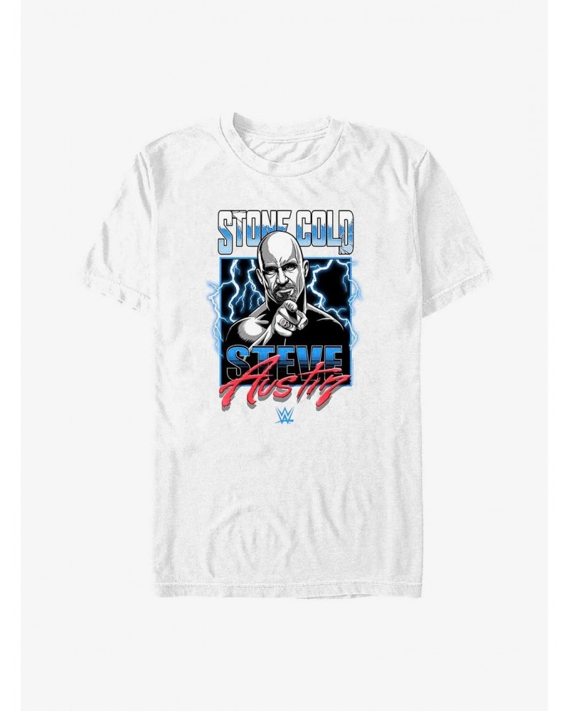 WWE Stone Cold Steve Austin Lightning T-Shirt $8.80 T-Shirts