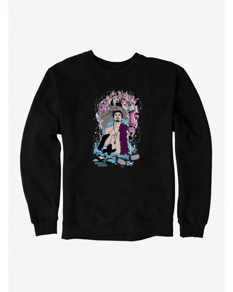 The Umbrella Academy Klaus Number Four Sweatshirt $14.76 Sweatshirts