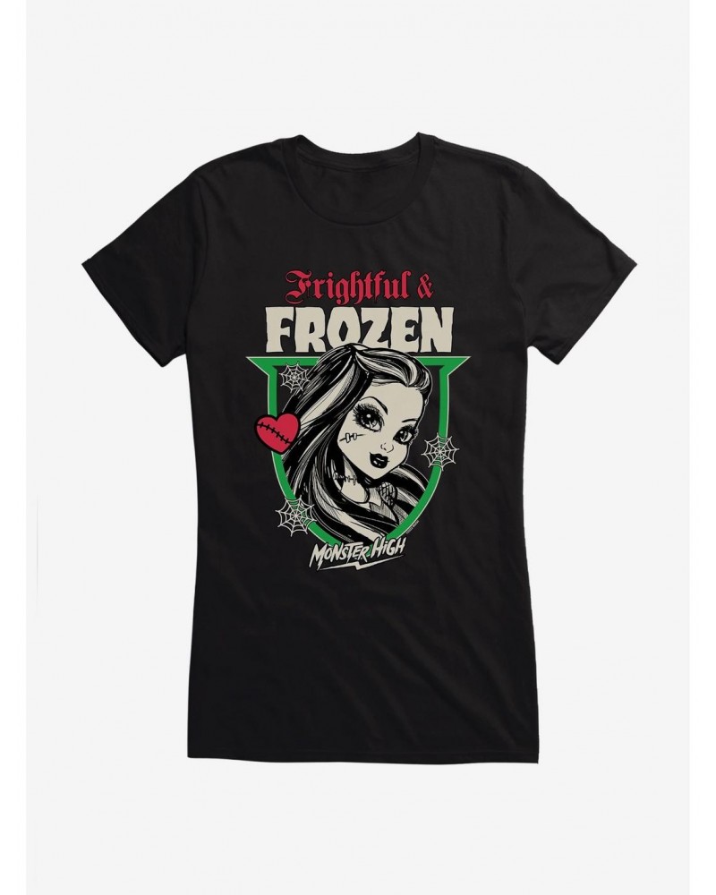 Monster High Frankie Stein Frightful And Frozen Girls T-Shirt $6.77 T-Shirts