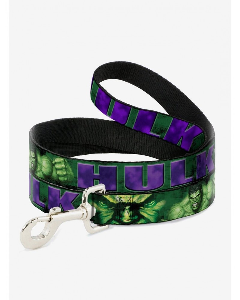 Marvel Hulk Face Close Up Action Pose Dog Leash $7.56 Leashes