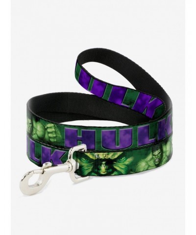 Marvel Hulk Face Close Up Action Pose Dog Leash $7.56 Leashes