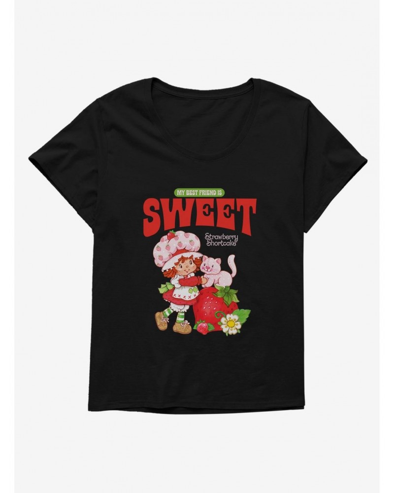 Strawberry Shortcake Vintage My Best Friend Is Sweet Girls T-Shirt Plus Size $9.09 T-Shirts