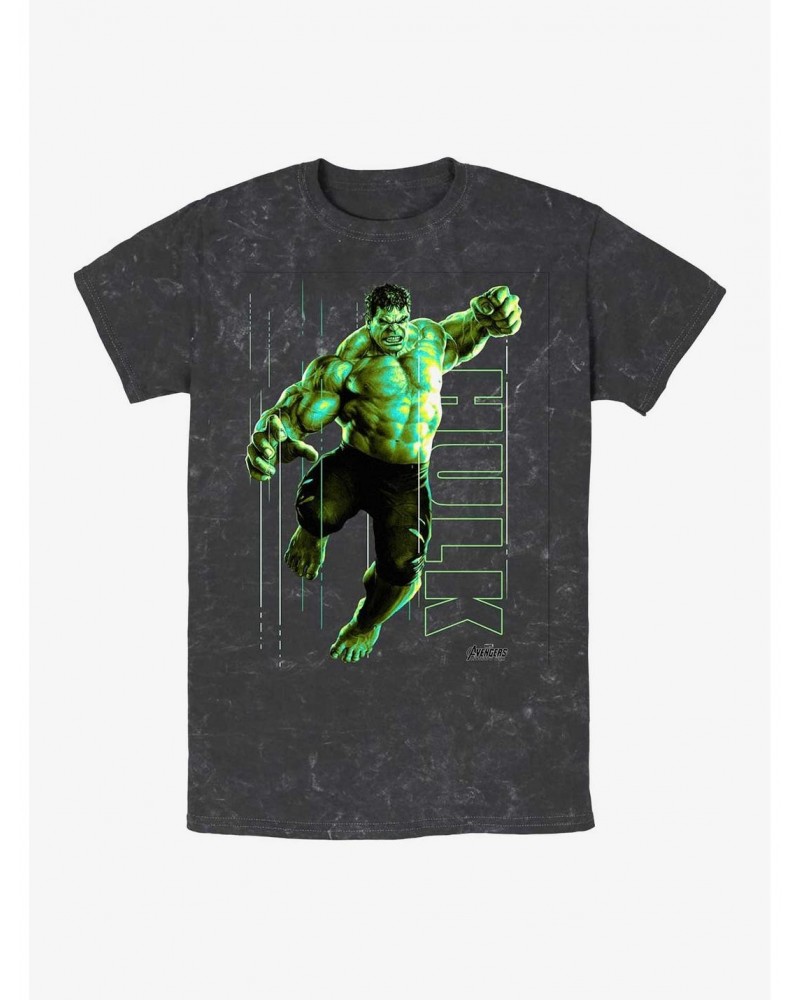 Marvel Incredible Hulk Smash Mineral Wash T-Shirt $9.12 T-Shirts