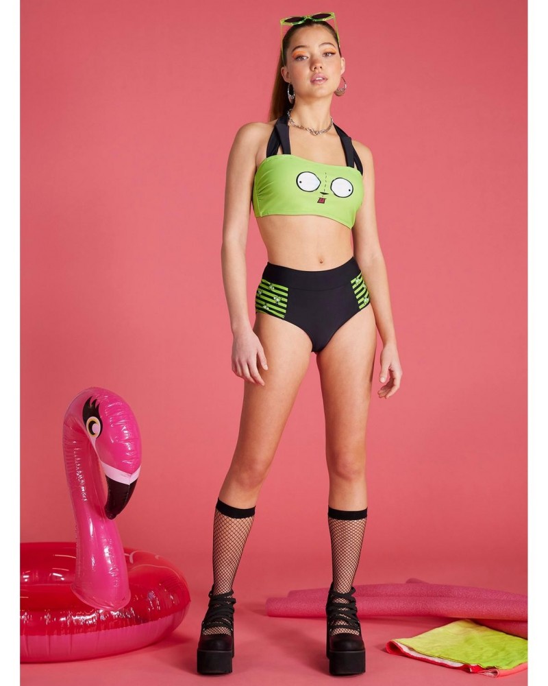 Invader Zim GIR Stripe Swim Bottoms $9.02 Bottoms