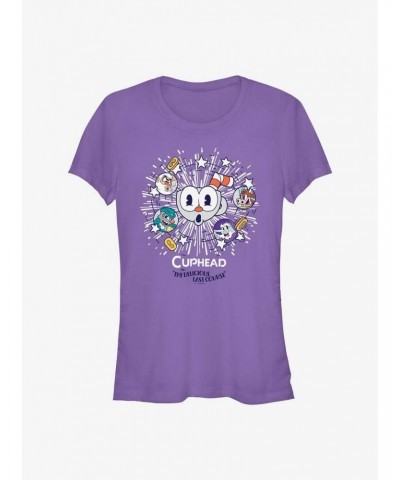 Cuphead: The Delicious Last Course Cup Explosion Girls T-Shirt $12.20 T-Shirts