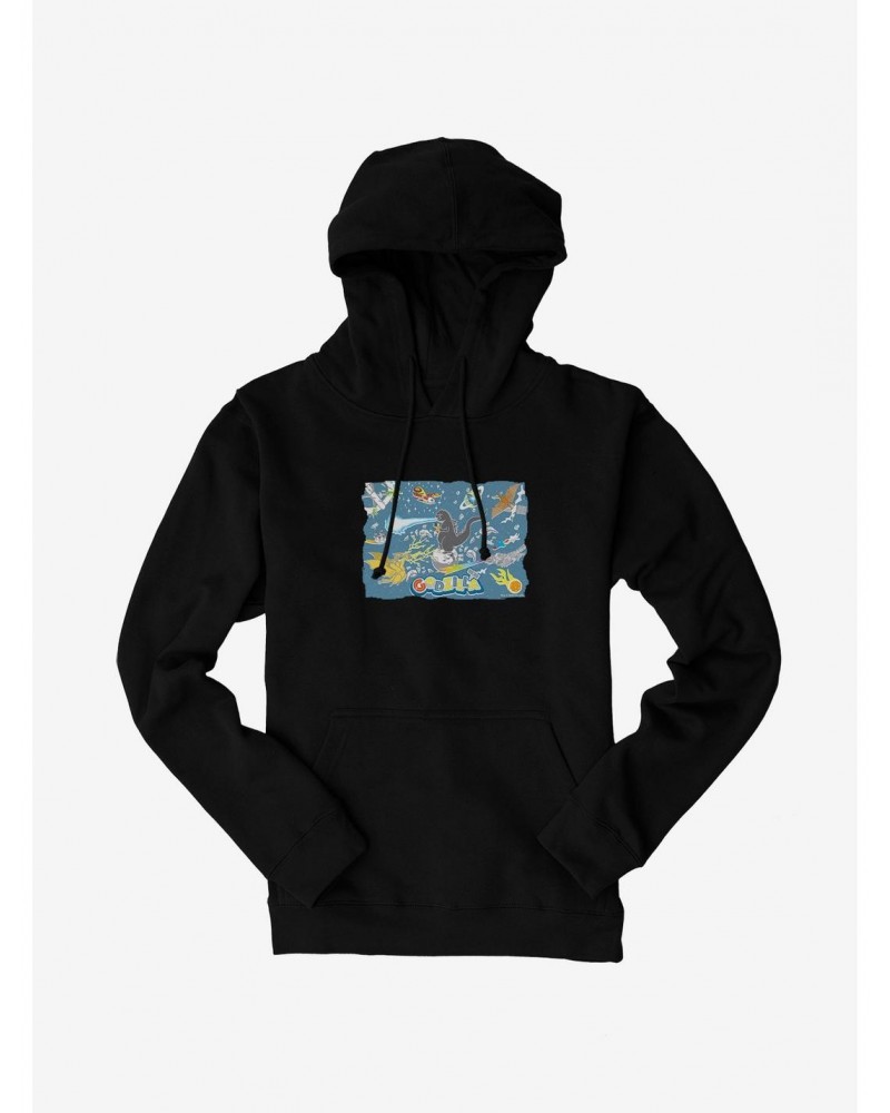 Godzilla Space Hoodie $14.01 Hoodies