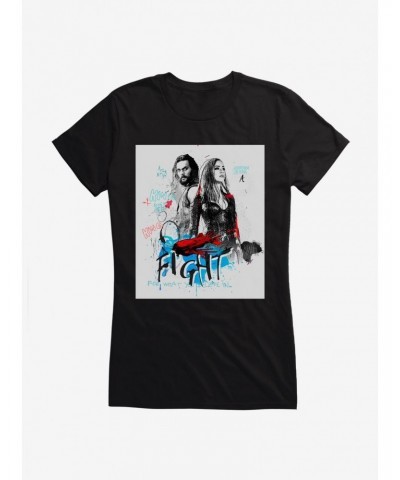 DC Comics Aquaman Fight Girls T-Shirt $8.17 T-Shirts