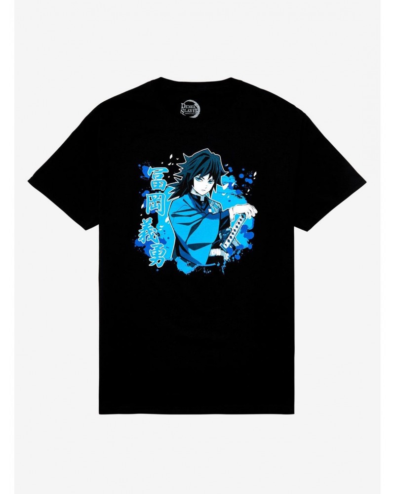 Demon Slayer: Kimetsu No Yaiba Giyu Tomioka T-Shirt $9.08 T-Shirts