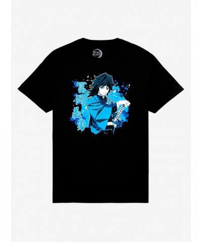 Demon Slayer: Kimetsu No Yaiba Giyu Tomioka T-Shirt $9.08 T-Shirts